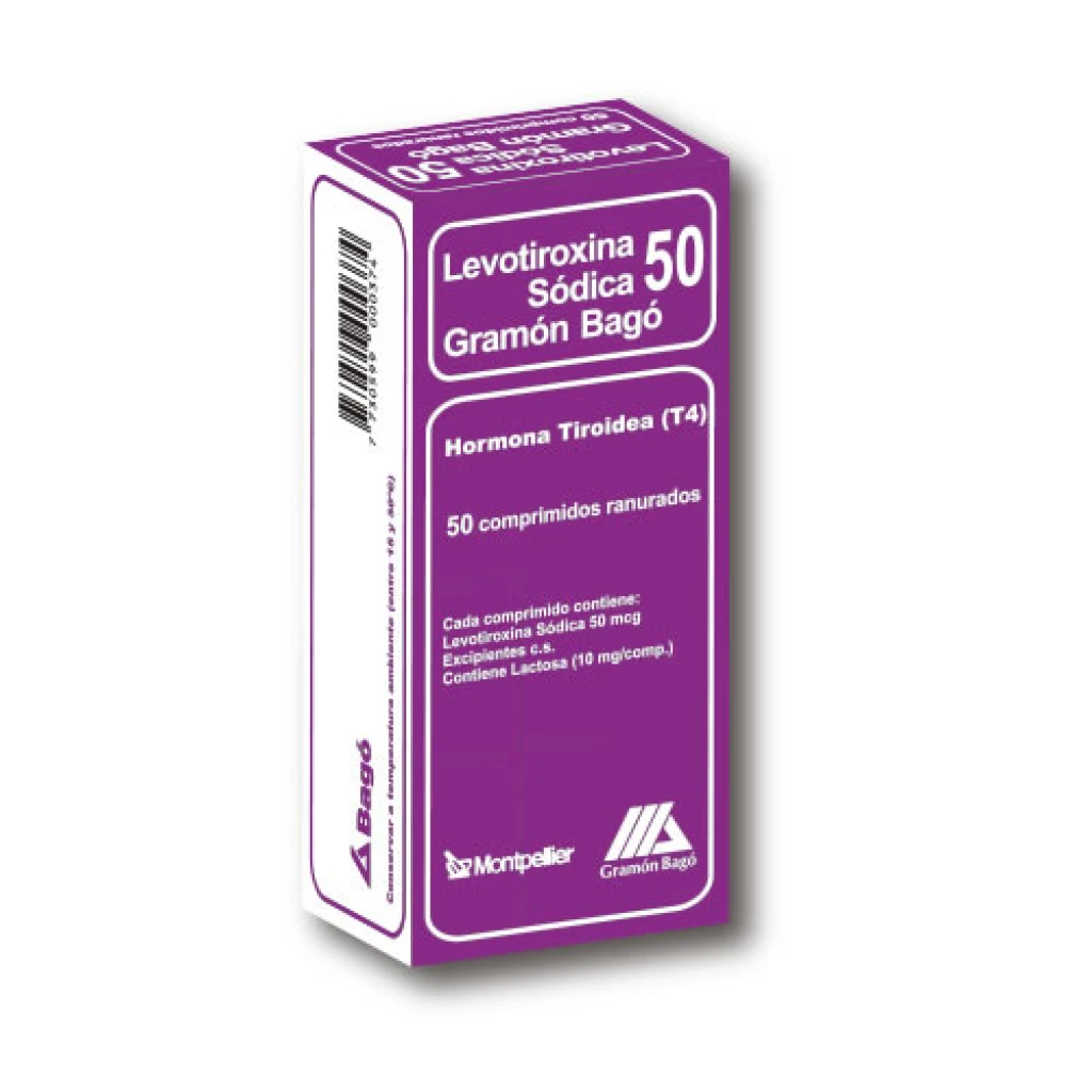 LEVOTIROXINA 50 MG X 50 COMPRIMIDOS