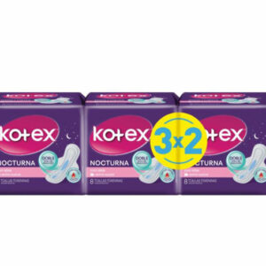 KOTEX NOCTURNA CON ALAS 8 3X2