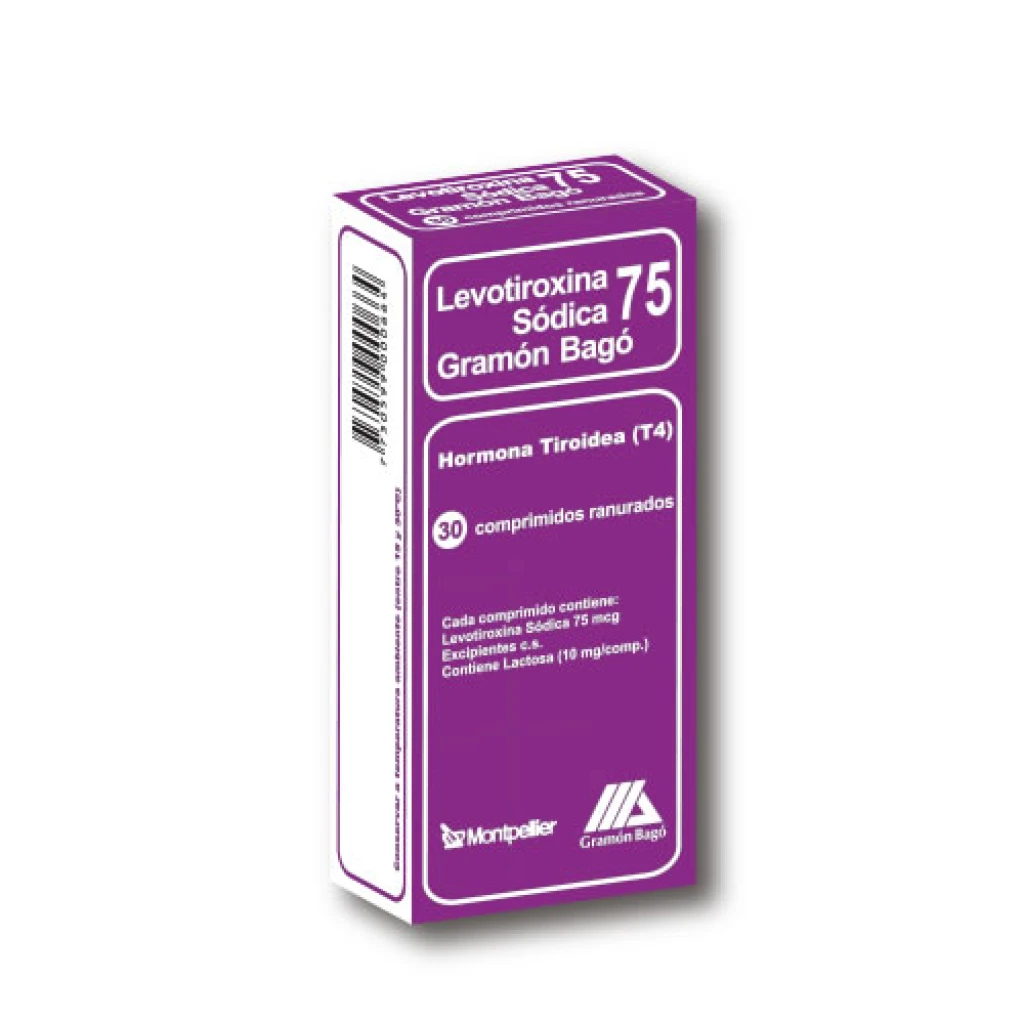 LEVOTIROXINA 75 MG X 30 COMPRIMIDOS