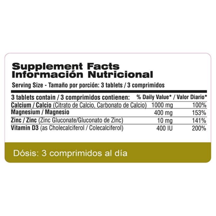 Qualivits Calcium - Magnesium - Citrate 100 tab - Imagen 2
