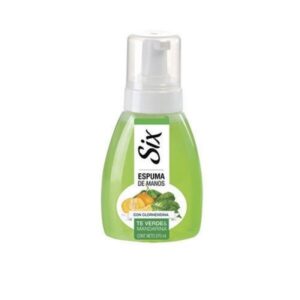 SIX ESPUMA MANOS TE VERDE Y MANDARINA 270 ML