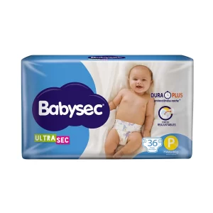 Pañales Babysec Ultra Sec P 36 Unidades