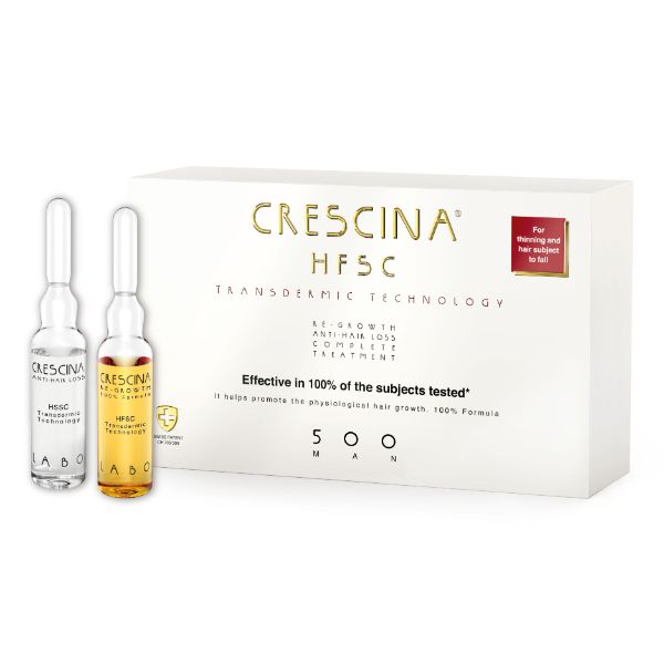 crescina Crescina Ampollas Tratamiento Completo Hombre 500 20 Unidades - Imagen 1