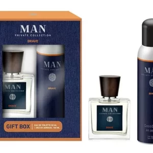 Set Man Private Collection Edt 50 Ml + Deo 150 Ml Brave