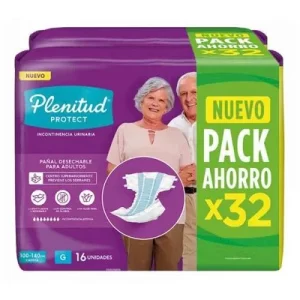 Pañal Plenitud Adulto Protect Grande x 32 Unidades