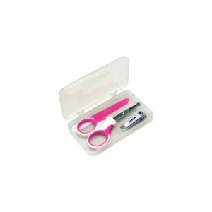 Set de manicura para bebé c/estuche - Kuka - Azul y Rosa