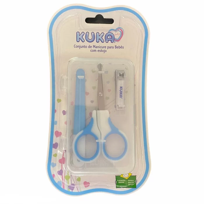 Set de manicura para bebé c/estuche - Kuka - Azul y Rosa - Imagen 2
