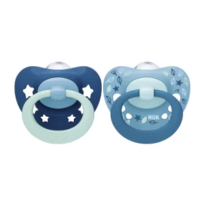Chupete Nuk Signature Silicona Anatómico  6 A 18m 2 Uds.