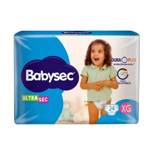Pañales Babysec Ultra Sec Xg 24 Unidades