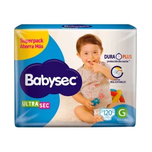 Pañales Babysec Ultra Super G 120 Unidades