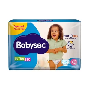 Pañales Babysec Ultra Super Xg 96 Unidades