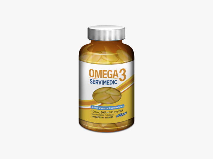 Omega 3 100 Capsulas Blandas Servimedic - Imagen 2
