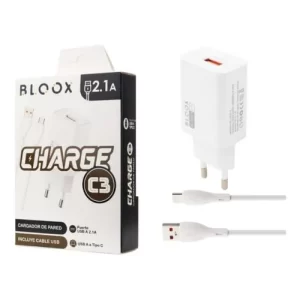 Cargador de pared + cable de datos tipo C BLOOX