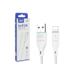 Cable USB - LIGHTNING Iphone MICCELL 2.4A 1M Blanco