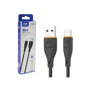 Cable USB - Micro MICCELL 2.4A 1M Negro