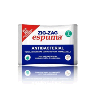 Toallas húmedas antibacterial - Aloe Vera y Manzanilla. ZIGZAG