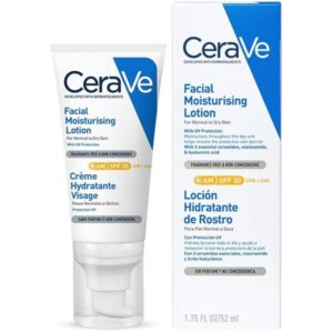 CeraVe Loción Hidratante de Rostro Día con UV SPF30 Piel normal a Seca 52ml