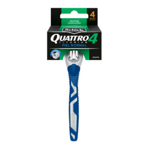 Maquina de afeitar SCHICK QUATTRO piel normal 4 hojas