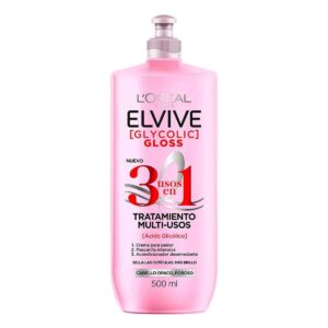 Crema De Peinar Elvive Glycolic Gloss 3 En 1 - 500ml.