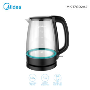 Jarra eléctrica Midea 1.7L Vidrio