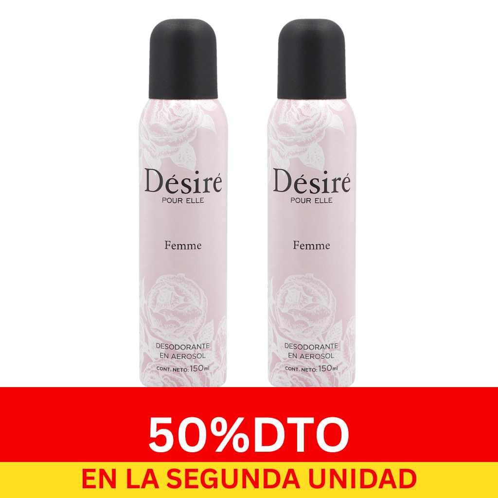 ser (2) Désiré "Femme" Deo 150ml x2 - Imagen 1