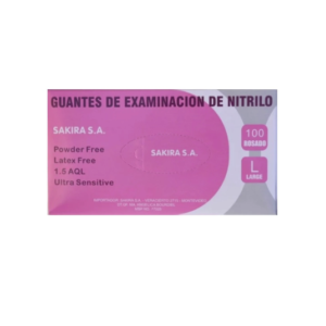 Guante De Nitrilo Talle L x100