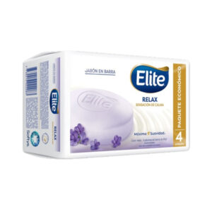 Jabón en Barra Elite Relax Corporal 85g 4 Unidades