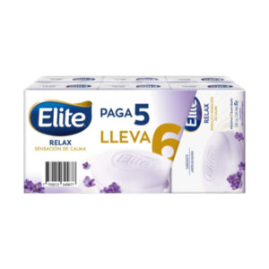 Jabón en Barra Elite Relax Corporal 85g 6 unidades