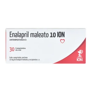 Enalapril Maleato ION 10 mg 30 Comprimidos