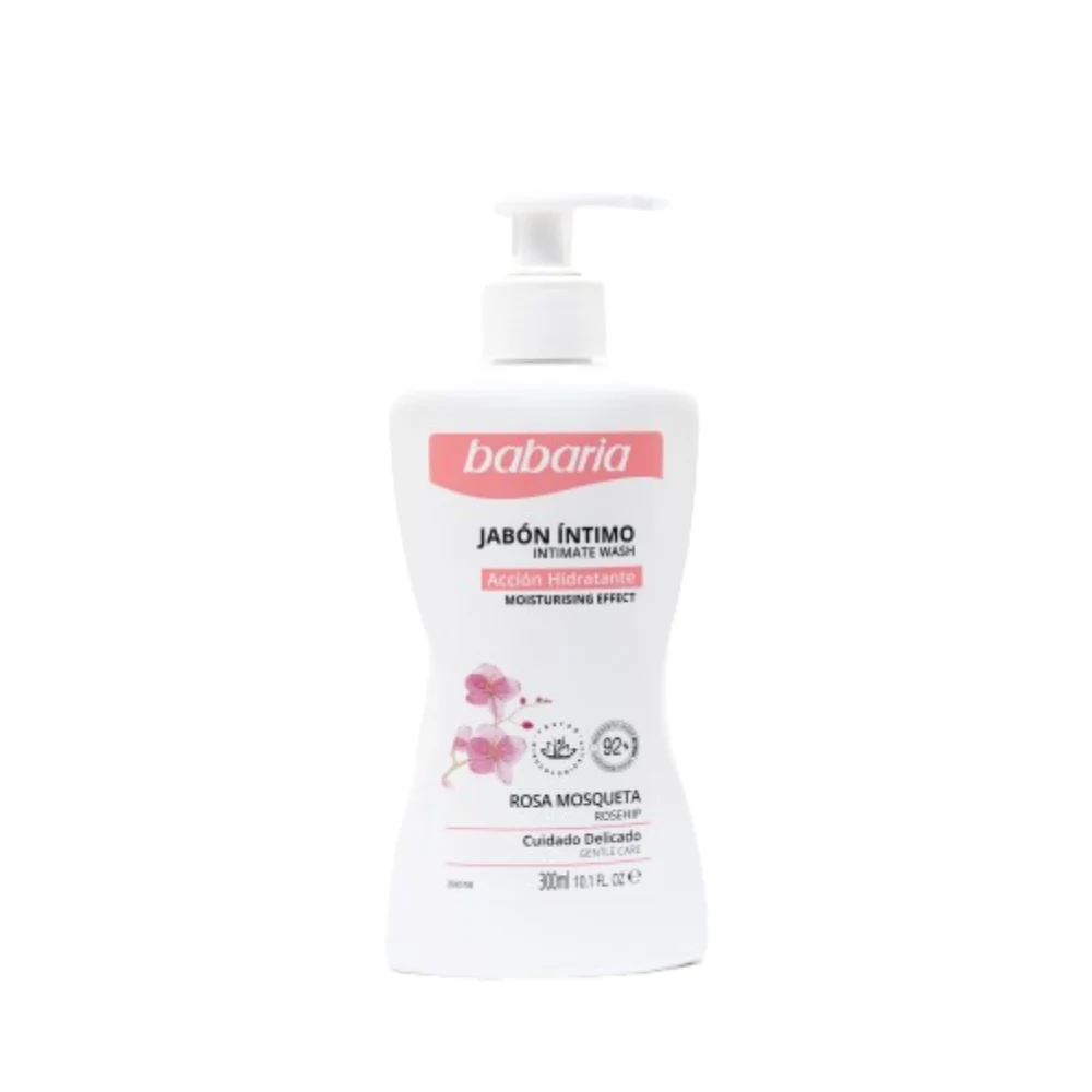 1078610 Jabón Íntimo Babaria Rosa Mosqueta Íntimo 300 ml - Imagen 1